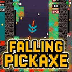 Falling pickaxe